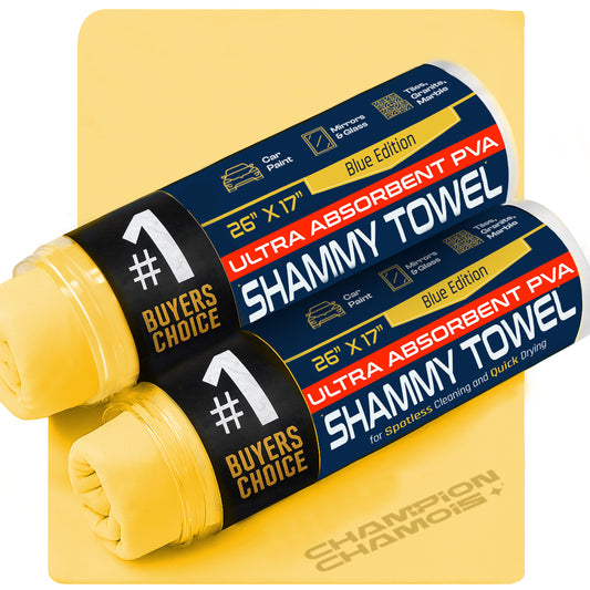 UltraAbsorb+ Premium Car Drying Shammy Cloth - 2 Pack (26"x17") - Original